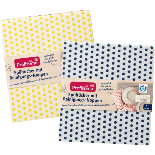 Profissimo Afwasdoeken Met Reinigingsnoppen 2 St