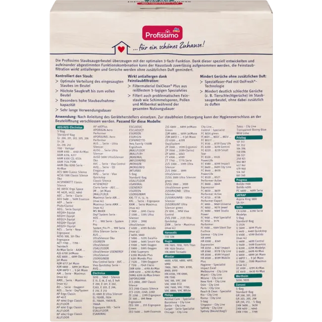 Profissimo Stofzuigerzak PR 50 4 St