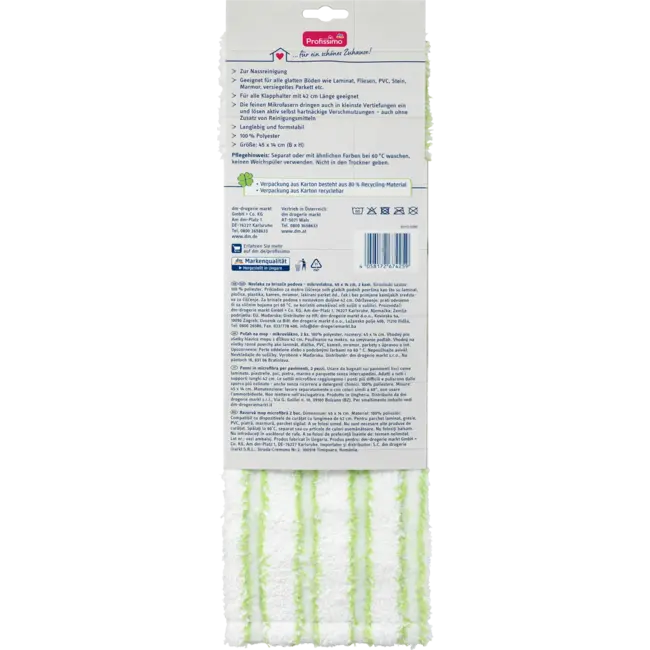 Profissimo Vloerdoeken Microvezel Vervangende Hoezen 2 St