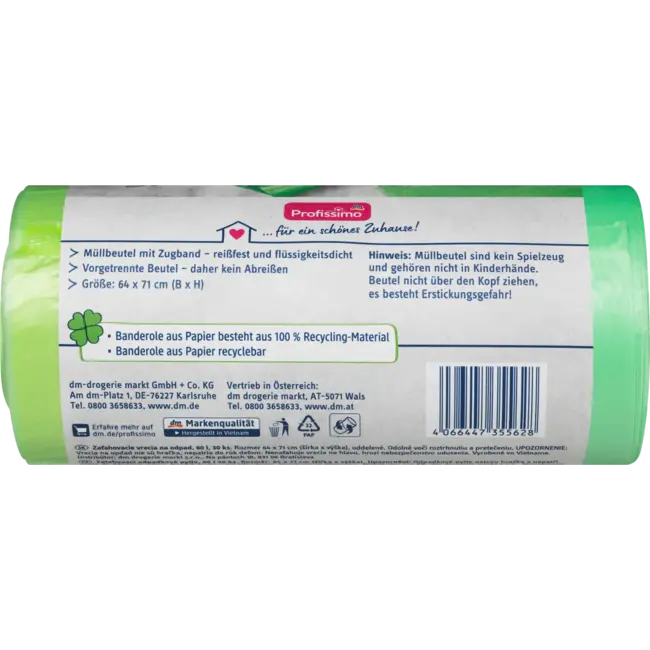 Profissimo Vuilniszakken 60L Met Trekkoord 30 St