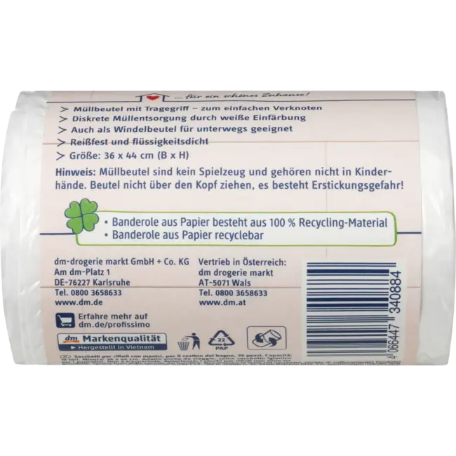 Profissimo Vuilniszakken 10l Met Handvat 75 St