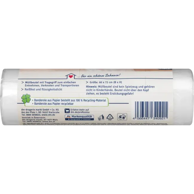 Profissimo Vuilniszakken 50L Met Handvat 20 St