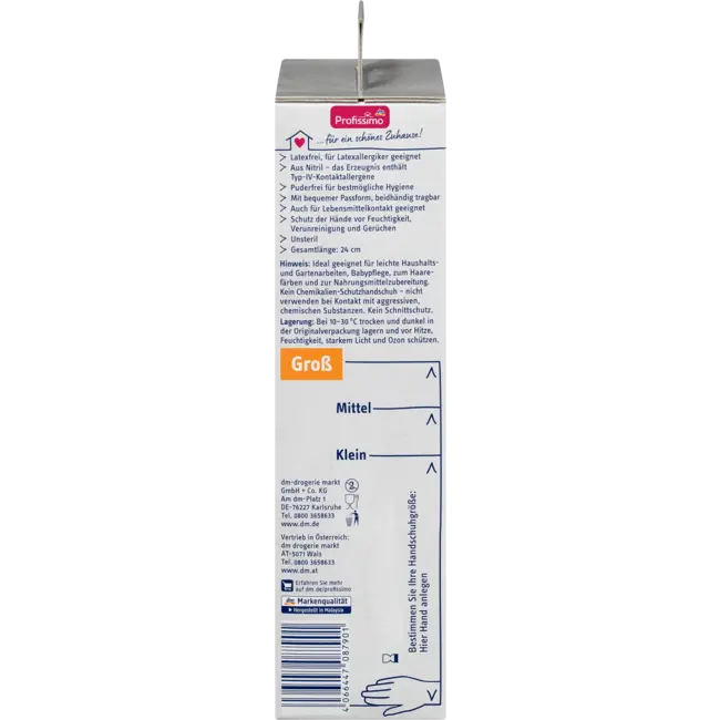 Profissimo Wegwerphandschoenen Latexvrij Zwart Groot 60 St