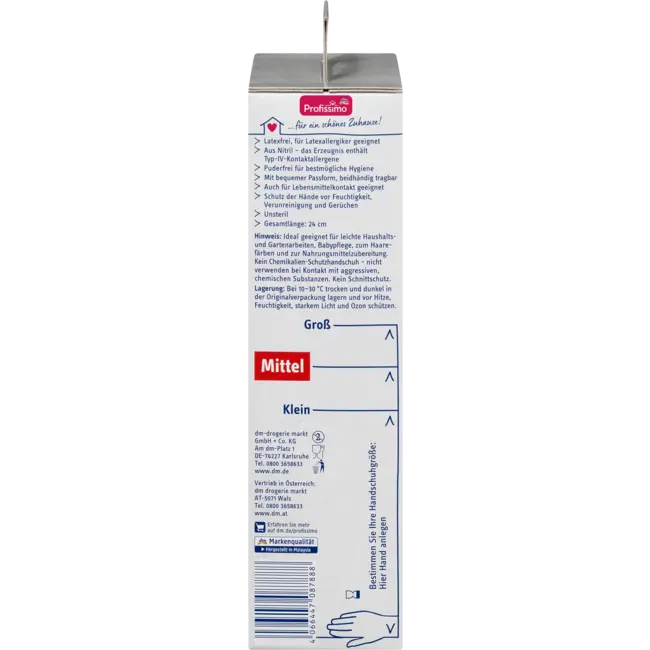 Profissimo Wegwerphandschoenen Latexvrij Zwart Medium 60 St