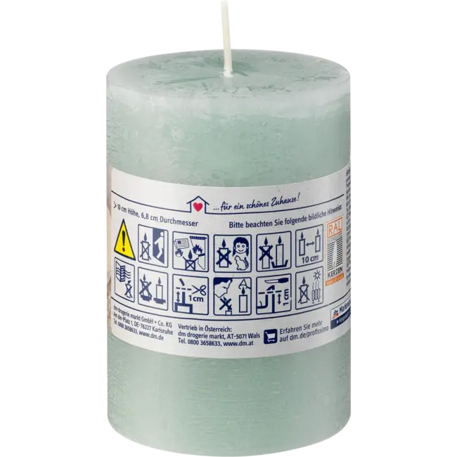 Profissimo Kaars Rustiek 100/68 Poolgroen 1 St