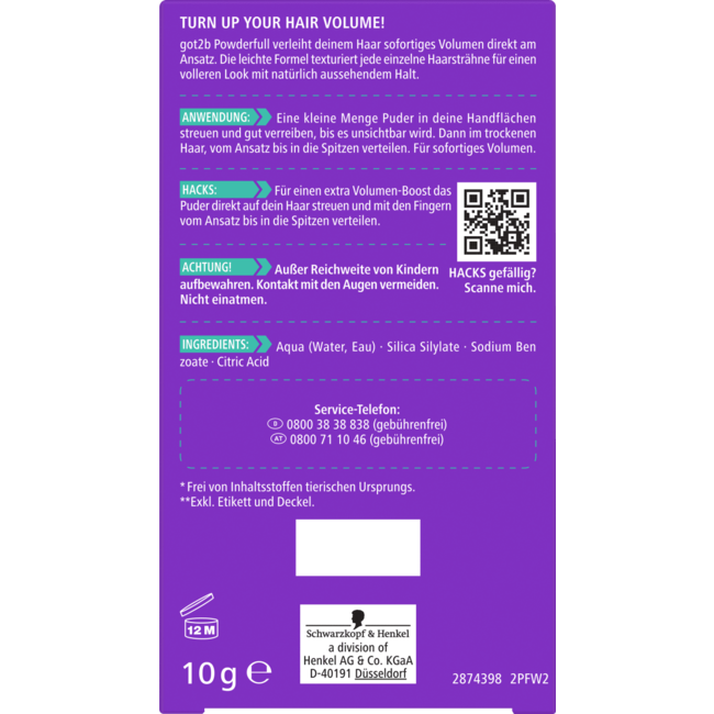 Schwarzkopf Got2b Volumepoeder Powderful 10g