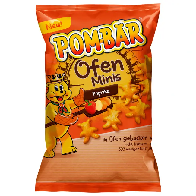 Pom-Bär Oven Minis Paprika Chips 80g
