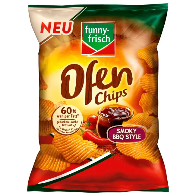 Funny Frisch Smoky BBQ Style Ovenchips 125g