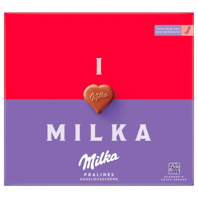 Milka I Love Milka Pralinés Hazelnootcrème 110g