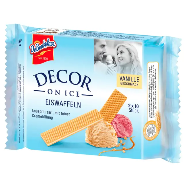 De Beukelaer Decor On Ice Ijswafels Vanille 20st