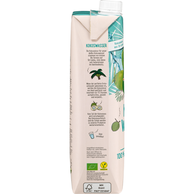 dmBio 100% Kokoswater Naturel 1 l