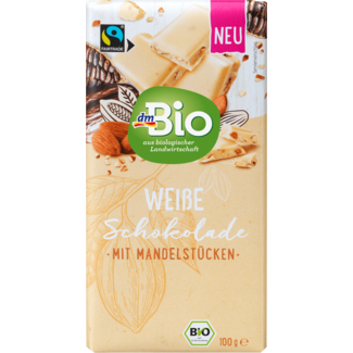 Dmbio dmBio Witte Chocolade Met Amandelstukjes