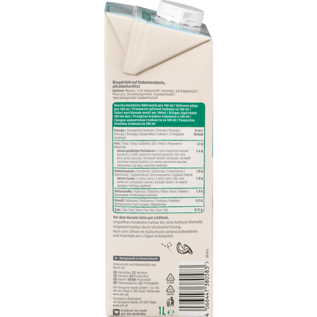 dmBio Kokosdrink Naturel 1 l