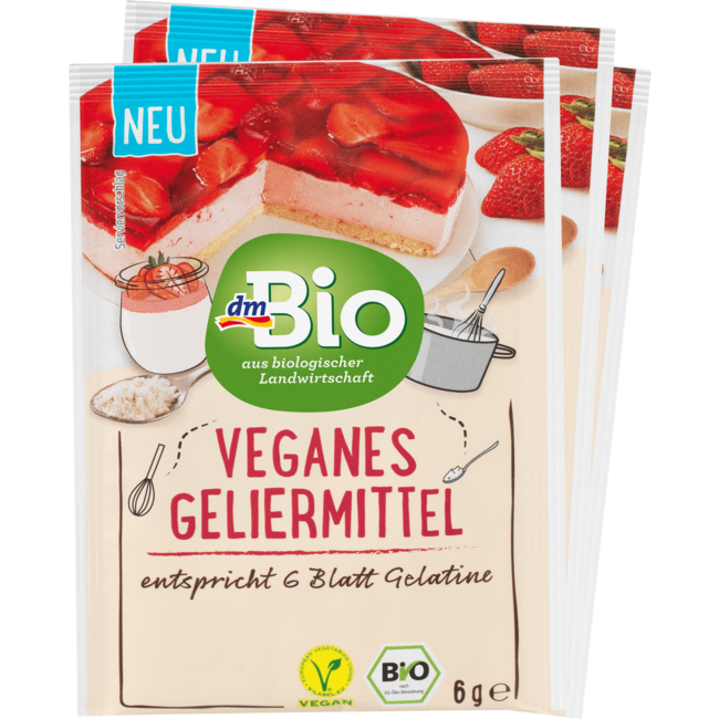 dmBio Vegan Geleermiddel 3x6g 18 g