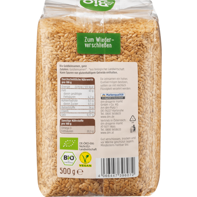 dmBio Goudlijnzaad 500 g