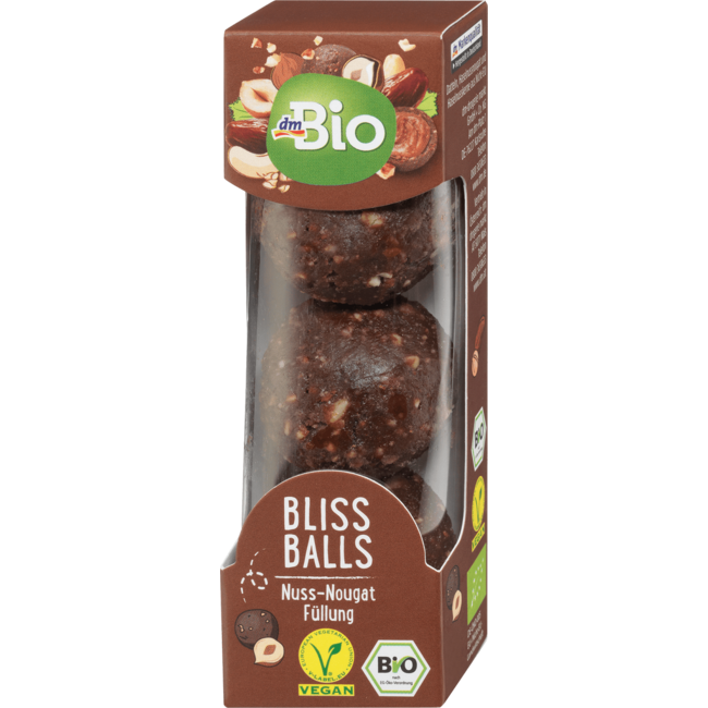 dmBio Bliss Balls Noten-Nougatvulling 60 g