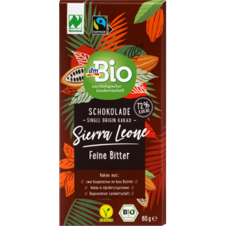 Dmbio dmBio Chocoladereep Sierra Leone Fijn Bitter