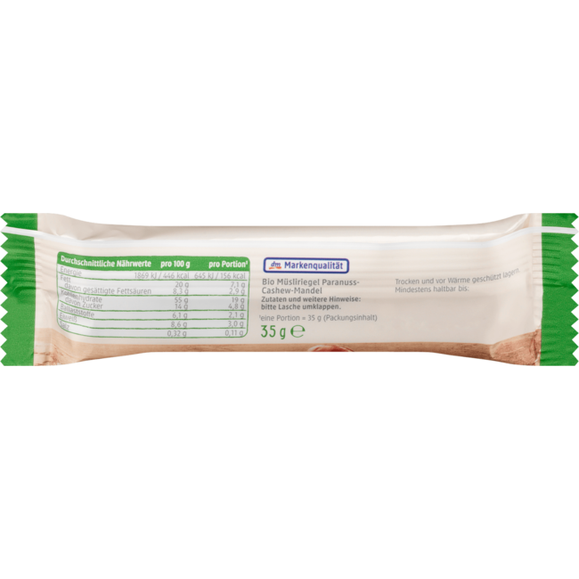 dmBio Mueslirepen Haver & Noten 3st 105 g