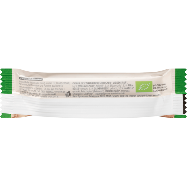 dmBio Mueslirepen Haver & Noten 3st 105 g