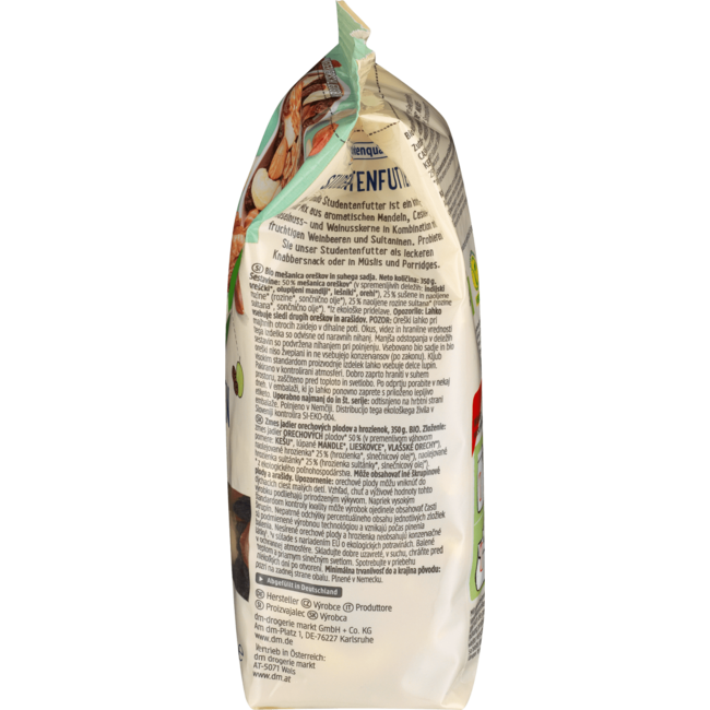 dmBio Noten- & Gedroogd Fruitmix Studentenvoer 350 g