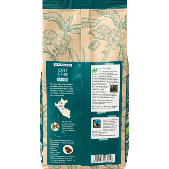 dmBio Gemalen Koffie Caffè De Peru 500 g