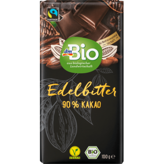 Dmbio dmBio Chocoladereep Edelbitter 90% Cacao
