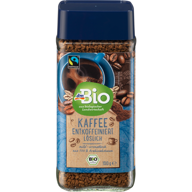 dmBio Oplos Koffie Cafeïnevrij 100 g