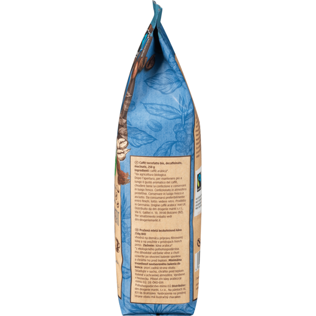 dmBio Gemalen Koffie Cafeïnevrij 250 g