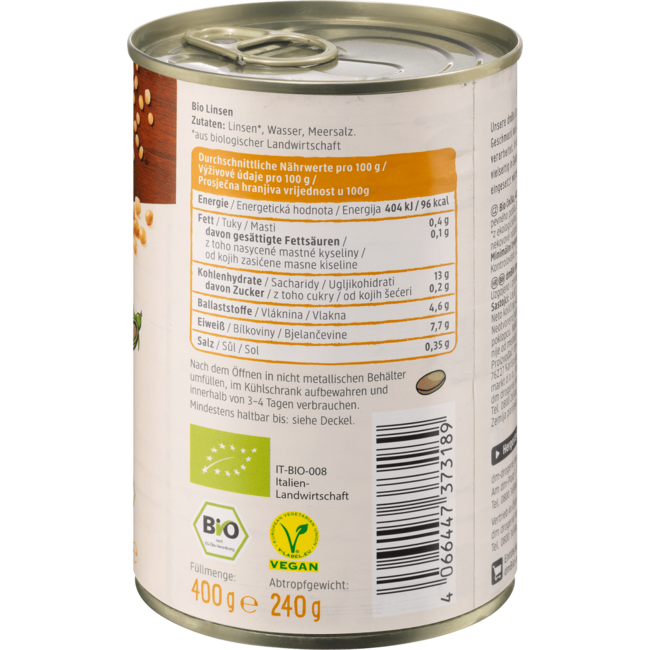 dmBio Bruine Linzen 240 g