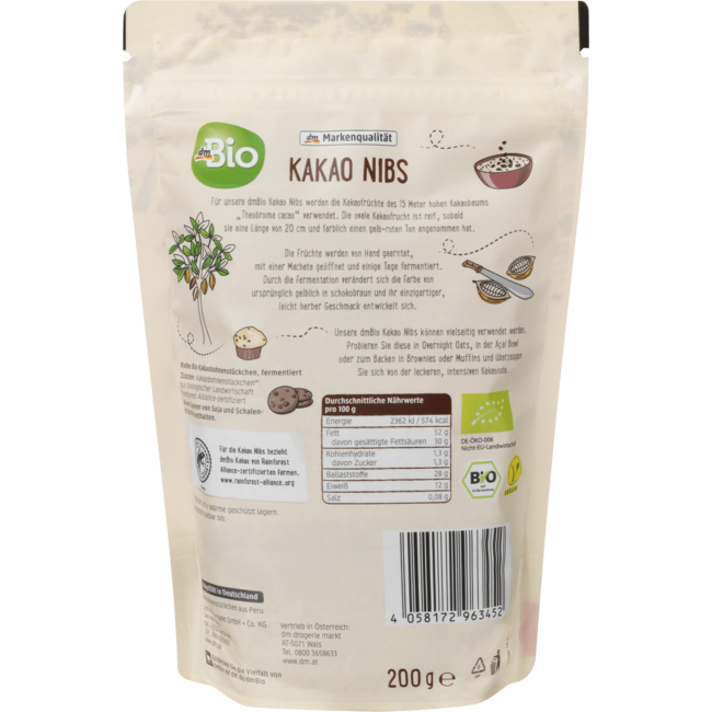 dmBio Kakao Nibs 200 g