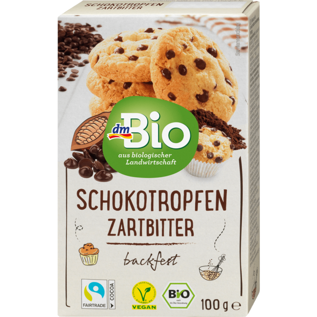 dmBio Bakvaste Pure Chocoladedruppels 100 g