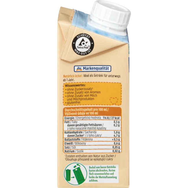 dmBio Haverdrink Banaan Vanaf 1 Jaar 200 ml