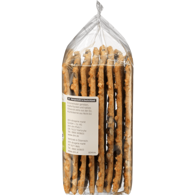 dmBio Snack Crackers Kaas Pompoenpitten 200 g