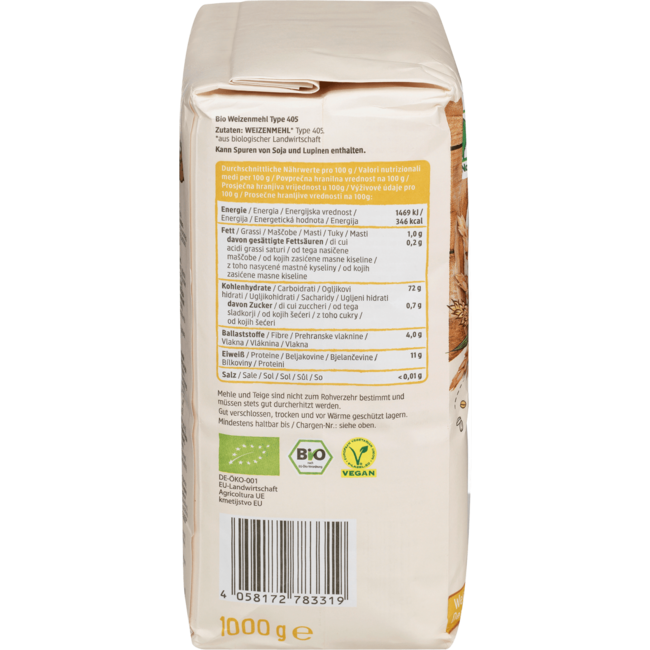 dmBio Tarwemeel Type 405 1000g