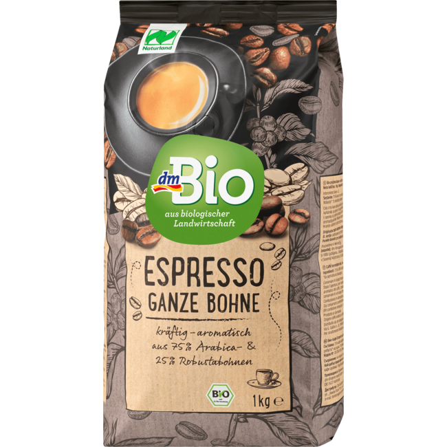dmBio Espresso Koffie Bonen 1000 g