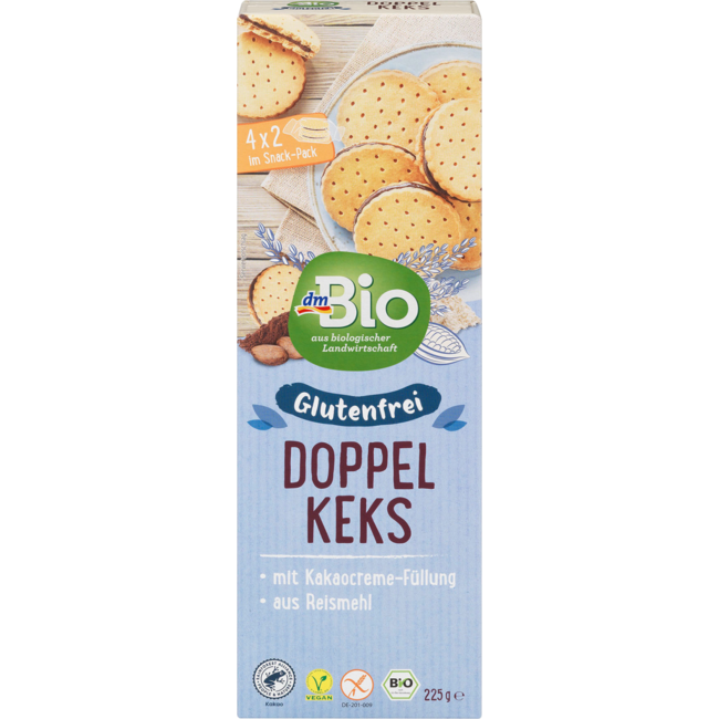 dmBio Glutenvrije Dubbele Koekjes 225 g