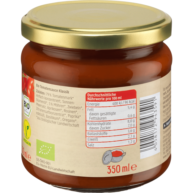 dmBio Classic Tomatensaus 350 ml
