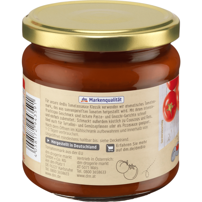 dmBio Classic Tomatensaus 350 ml