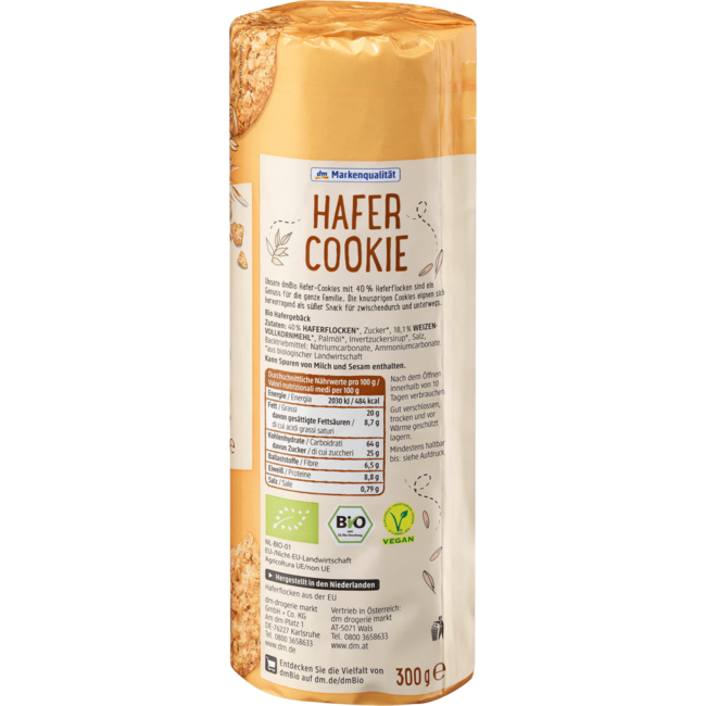 dmBio Haver Cookies 300 g
