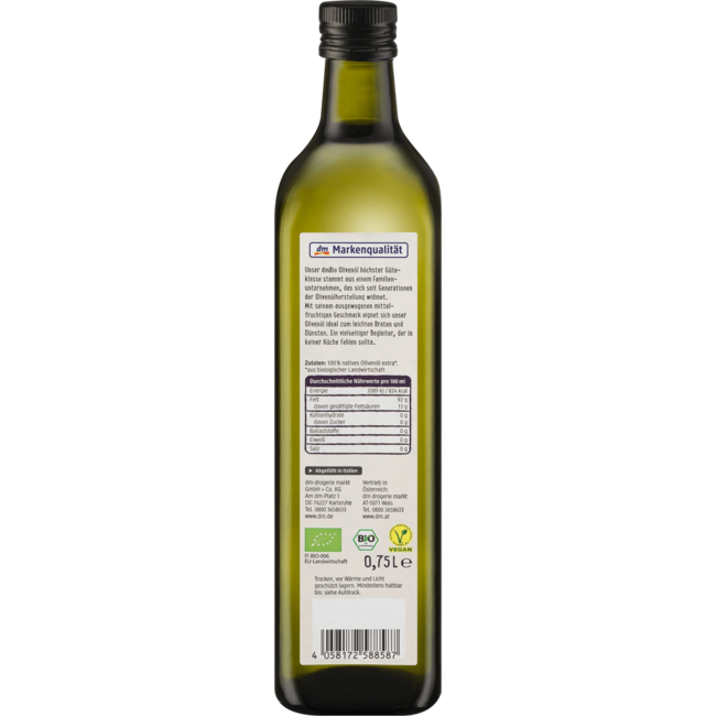dmBio Extra Vierge Olijfolie 750 ml