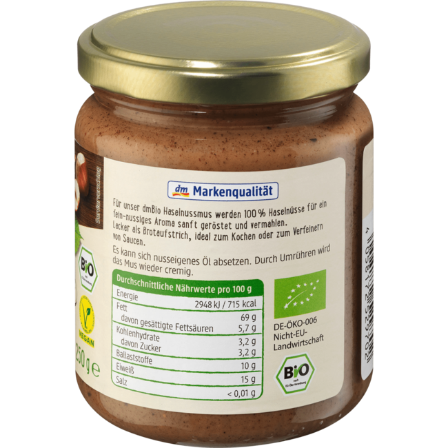 dmBio Hazelnootpasta 250 g