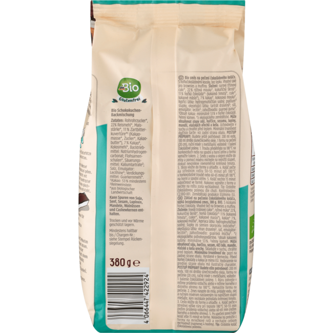 dmBio Glutenvrije Bakmix Chocoladetaart 380 g