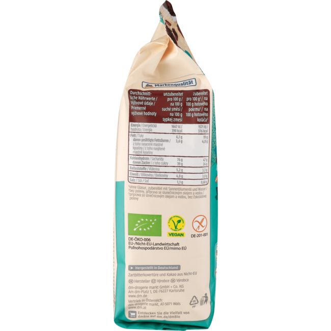 dmBio Glutenvrije Bakmix Chocoladetaart 380 g