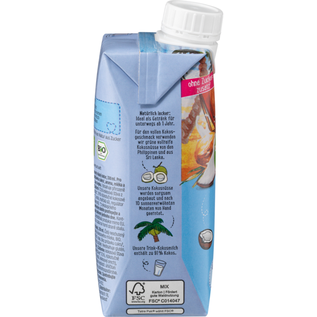 dmBio Kokosdrink Puur Vanaf 1 Jaar 330 ml