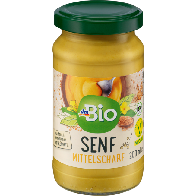 dmBio Mosterd Medium Pittig 200 ml