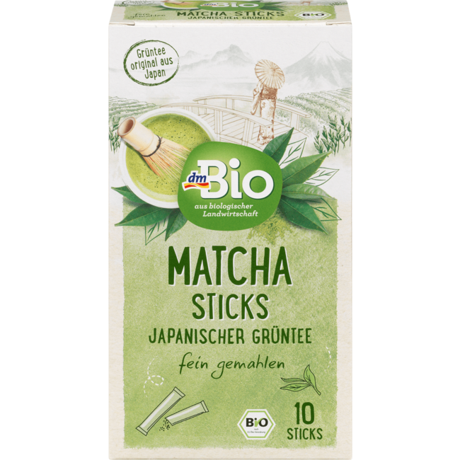 dmBio Groene Thee Matcha Sticks (10 Stuks) 20 g