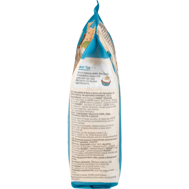 dmBio Mini Spelt Chocoladekoekjes 125 g