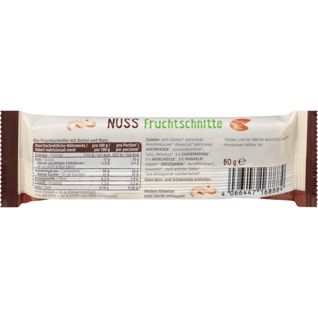 dmBio Noten Fruitreepstukjes 60 g