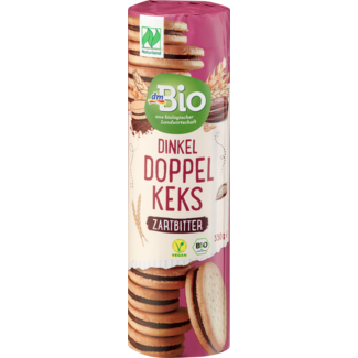 Dmbio dmBio Spelt Dubbele Koekjes Pure Chocolade 330g