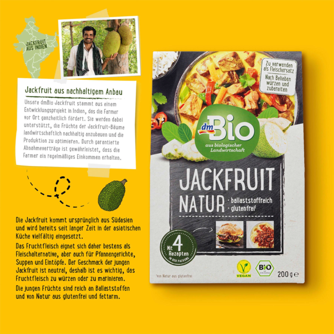 dmBio Jackfruit Naturel 200 g